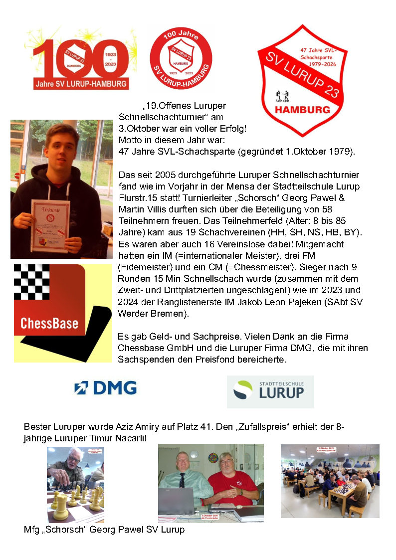 Bericht an die LuNa